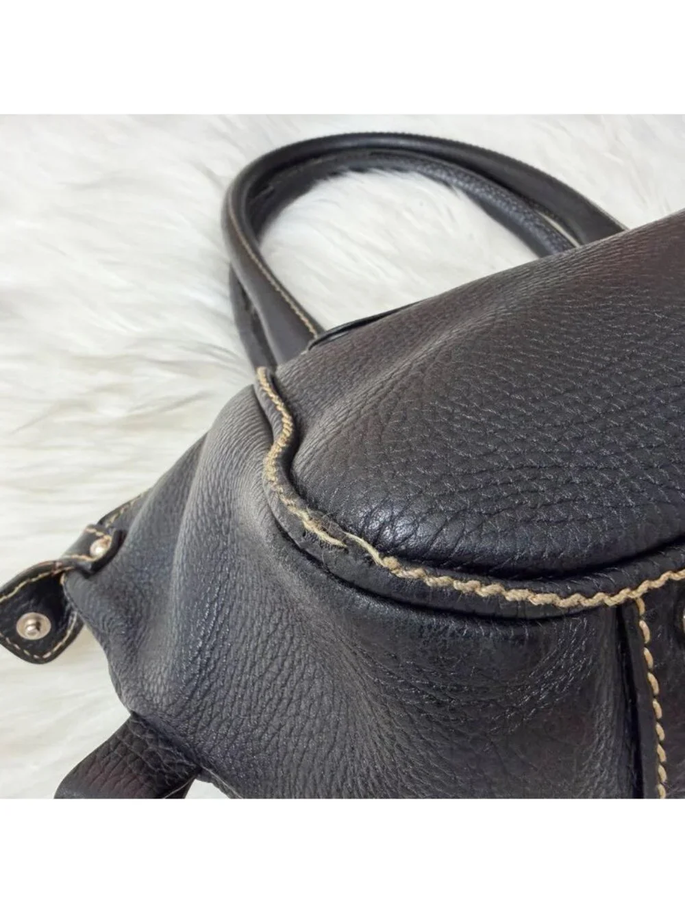 Chanel Leather Mini Boston Bag